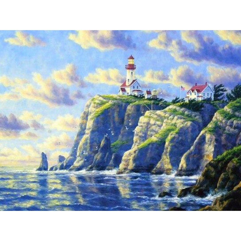 Leuchtturm vor Caste...