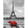 Regenschirm vor dem Eiffelturm